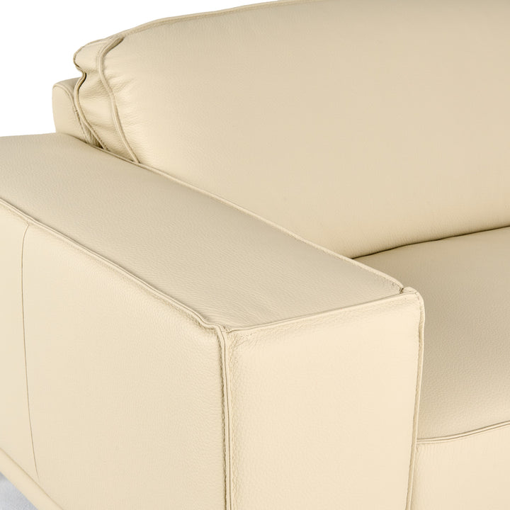 Soho - Italian Off White Leather Sofa