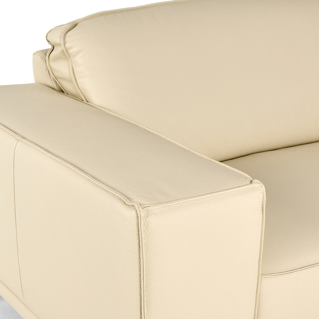 Soho - Italian Off White Leather Sofa