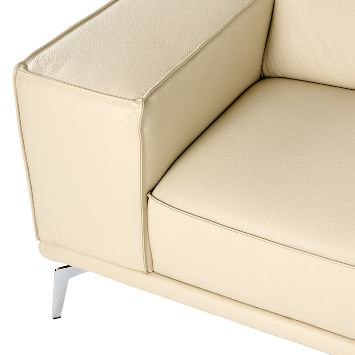 Soho - Italian Off White Leather Sofa