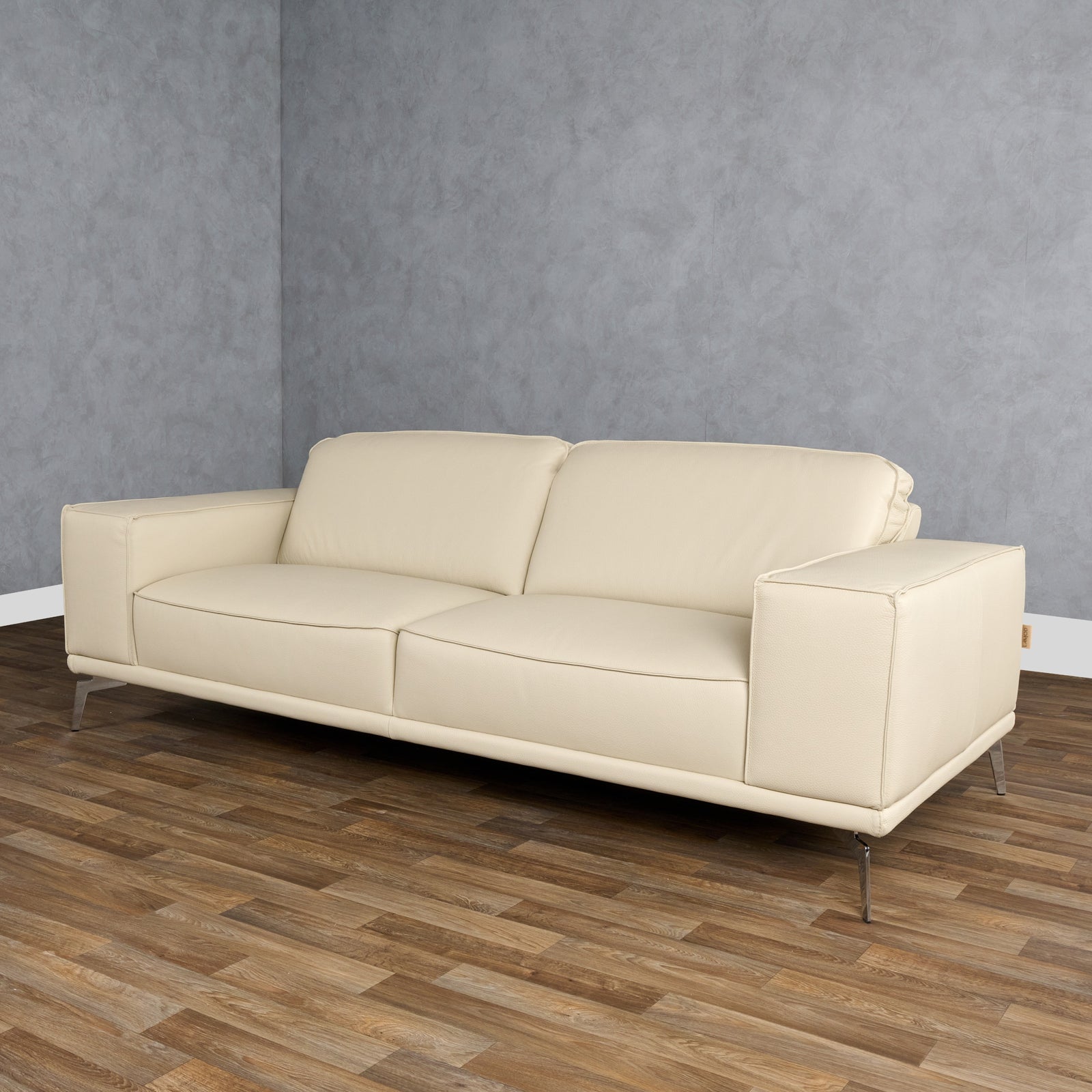 Soho - Italian Off White Leather Sofa