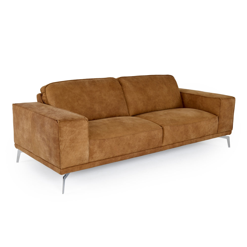 Soho - Italian Vintage Cognac Leather Sofa - View 2