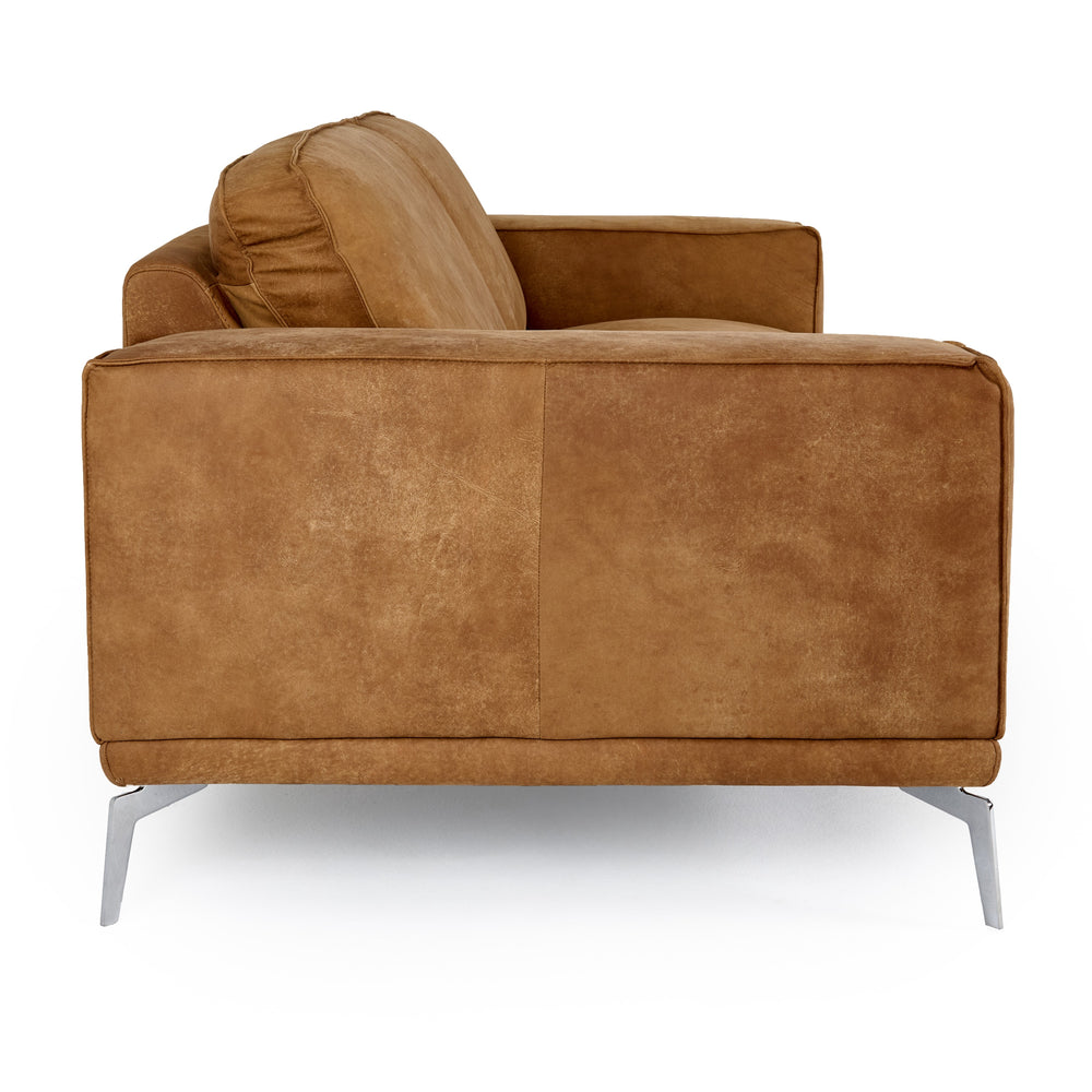 Soho - Italian Vintage Cognac Leather Sofa - View 3