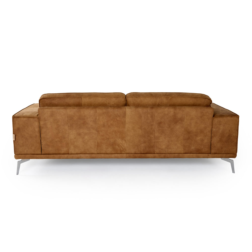 Soho - Italian Vintage Cognac Leather Sofa - View 4