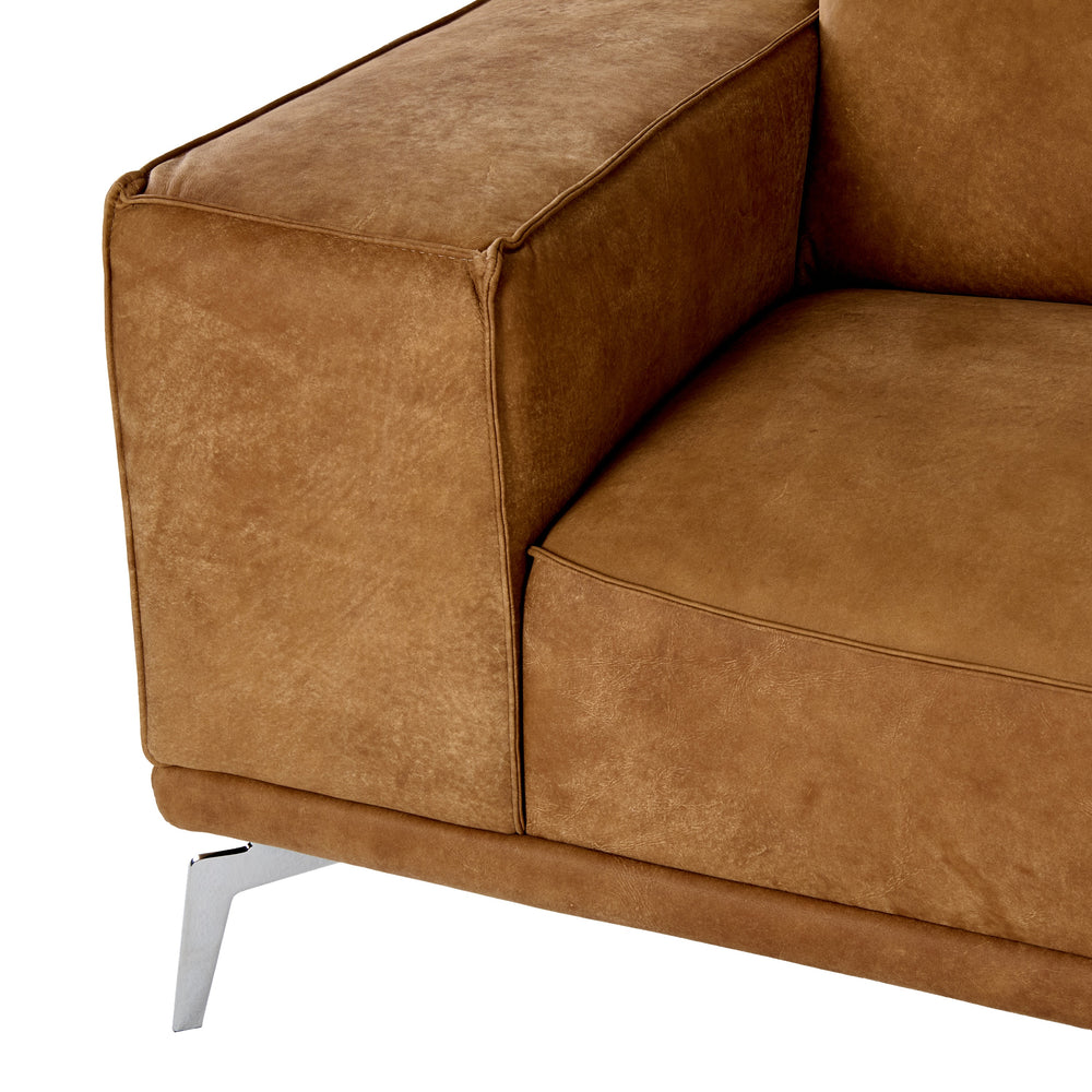 Soho - Italian Vintage Cognac Leather Sofa - View 6