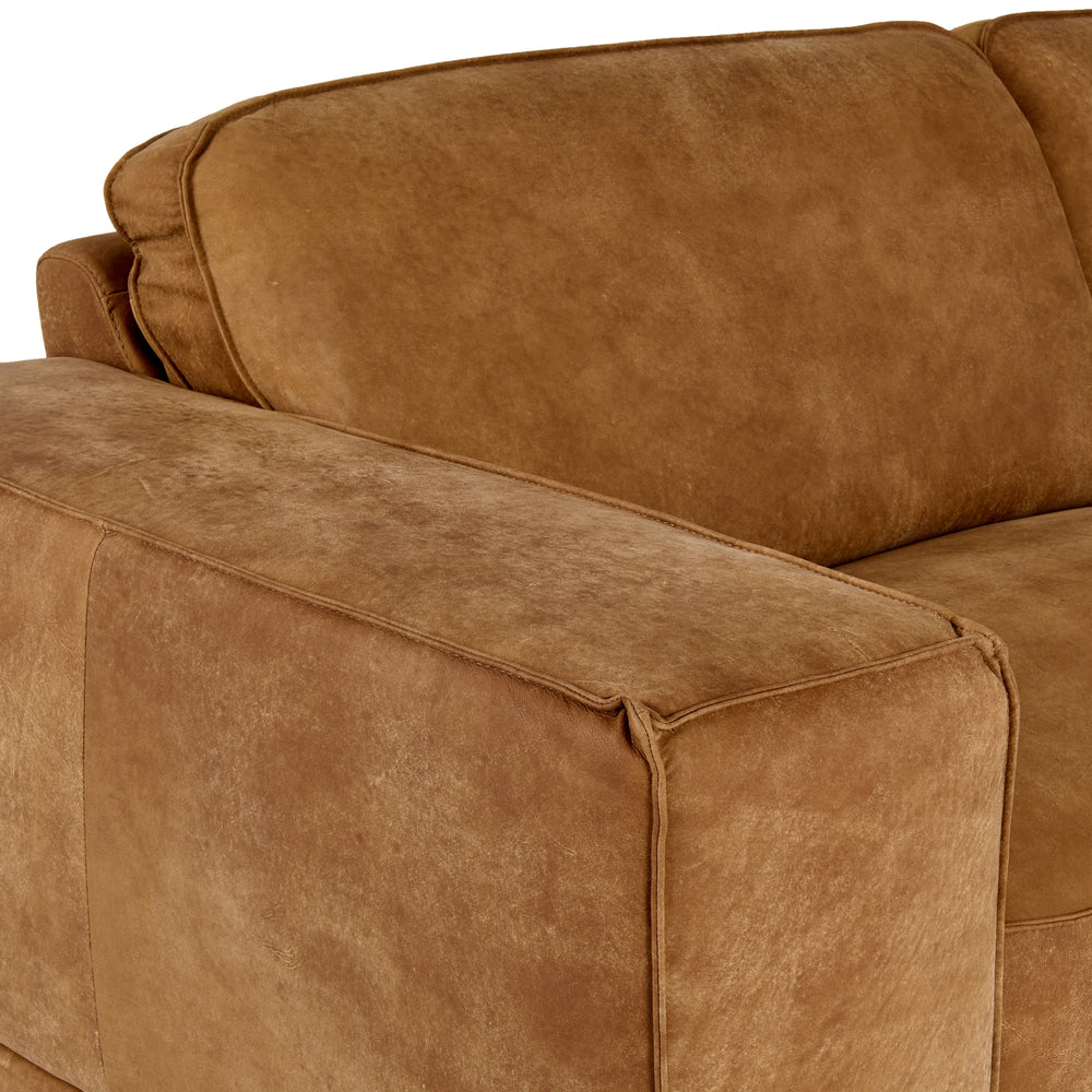 Soho - Italian Vintage Cognac Leather Sofa - View 7