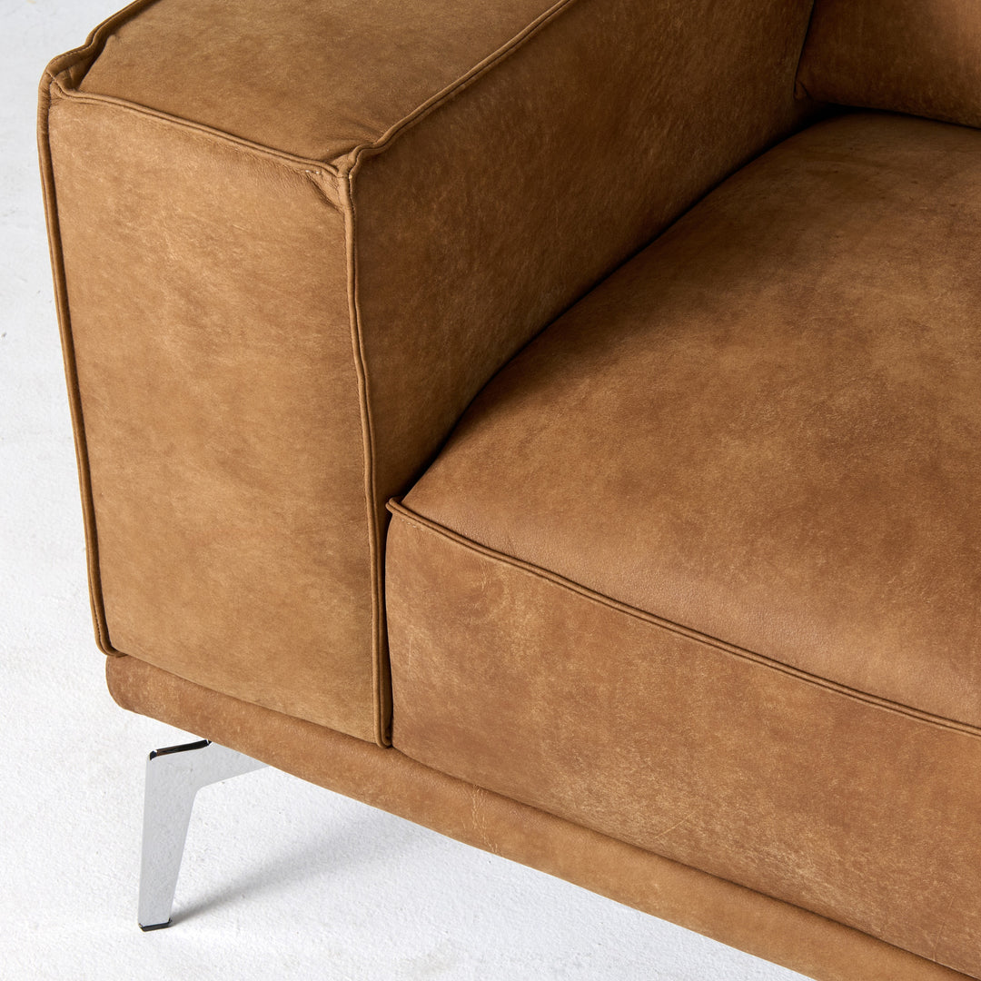 Soho - Italian Cognac Leather Armchair