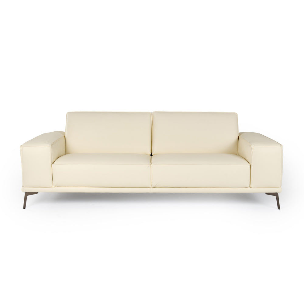 Soho - Italian Ivory Leather Sofa