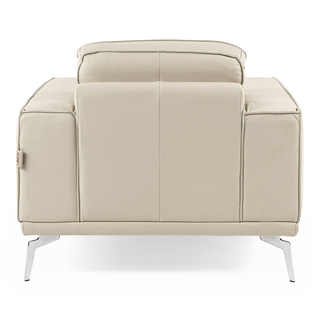 Soho - Italian Grey Oyster Leather Armchair
