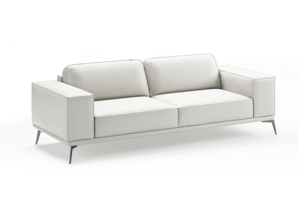 Soho - Contemporary Italian White Leather Sofa