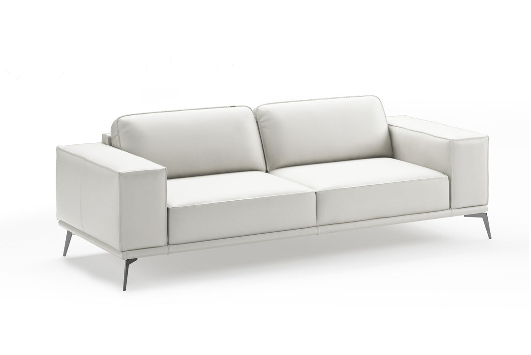 Soho - Contemporary Italian White Leather Sofa