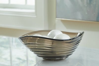 Solariston Bowl - Dark Gray Plate & Bowl modern furniture Contempo Furniture