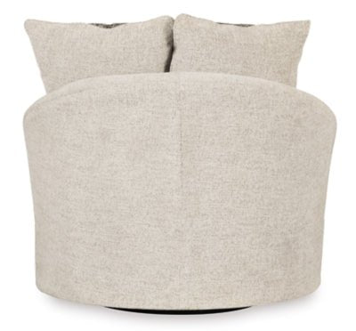 Soletren Accent Chair - Beige Swivel Chair modern furniture Contempo Furniture
