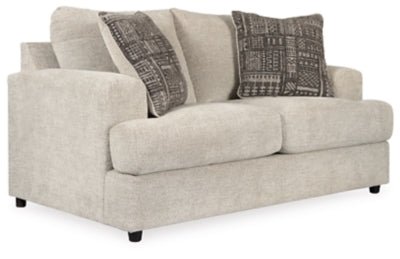 Soletren Loveseat - Beige Stationary Loveseat modern furniture Contempo Furniture