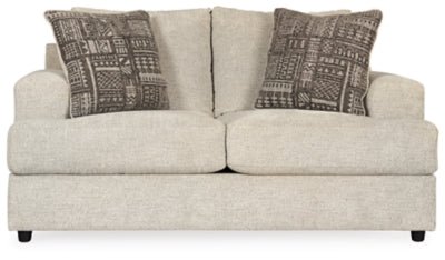 Soletren Loveseat - Beige Stationary Loveseat modern furniture Contempo Furniture