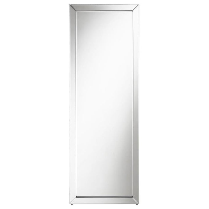 Soline - Framed Standing Floor Mirror - Silver Floor Mirror modern furniture Contempo Furniture