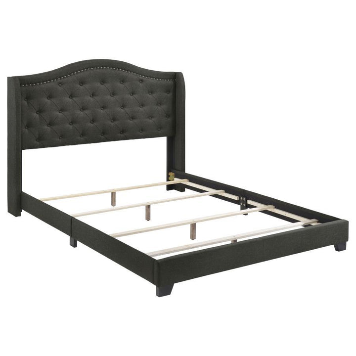 Sonoma - Upholstered Full Wingback Bed - Gray Upholstered Bed modern furniture Contempo Furniture