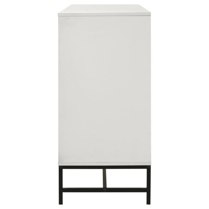 Sonora - 6 - Drawer Bedroom Dresser - White Dressers modern furniture Contempo Furniture
