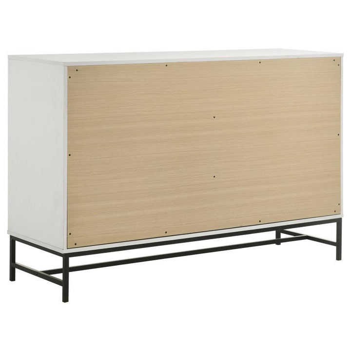 Sonora - 6 - Drawer Bedroom Dresser - White Dressers modern furniture Contempo Furniture