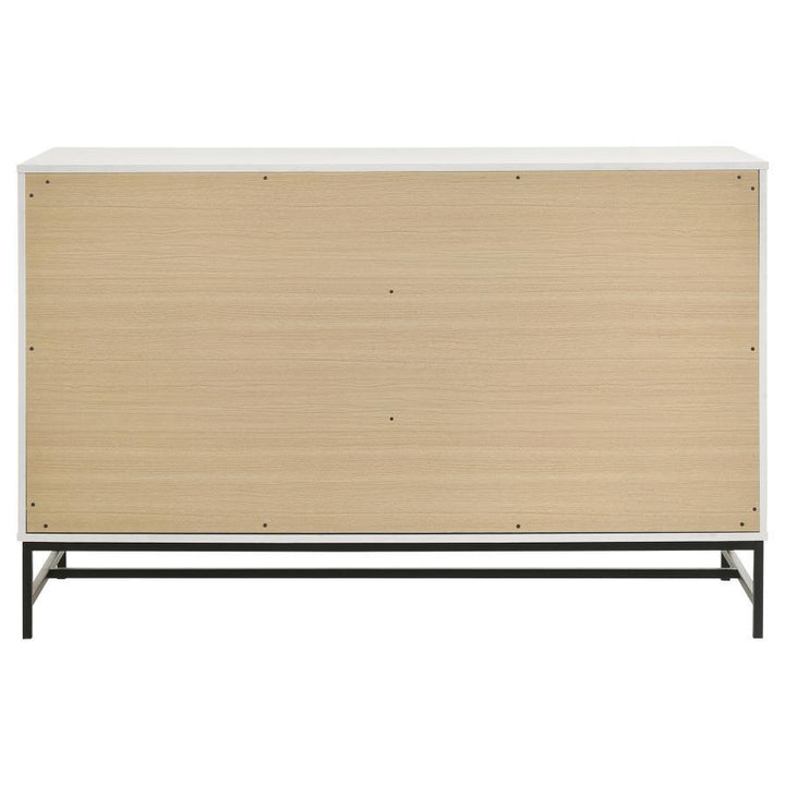 Sonora - 6 - Drawer Bedroom Dresser - White Dressers modern furniture Contempo Furniture