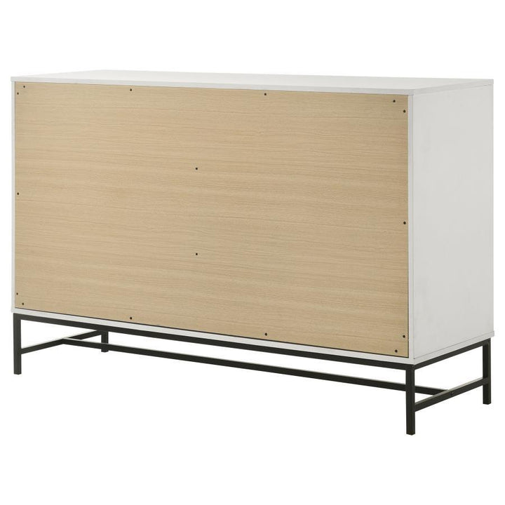 Sonora - 6 - Drawer Bedroom Dresser - White Dressers modern furniture Contempo Furniture