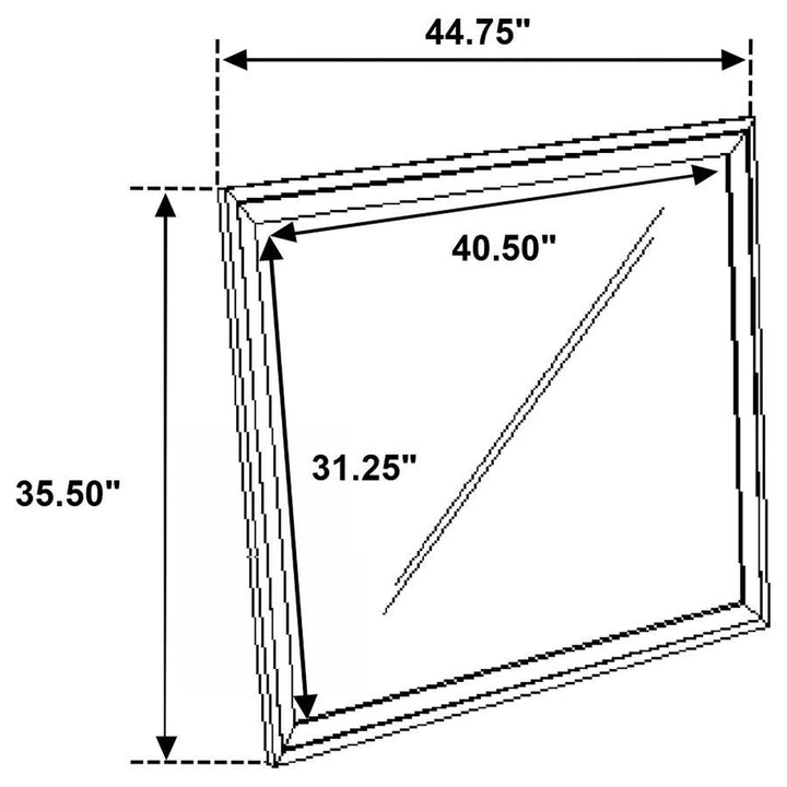 Sonora - Dresser Mirror - White Mirror modern furniture Contempo Furniture