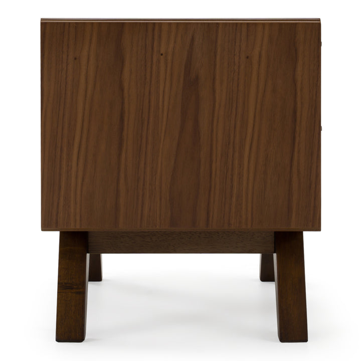 Soria Mid-Century Walnut Nightstand
