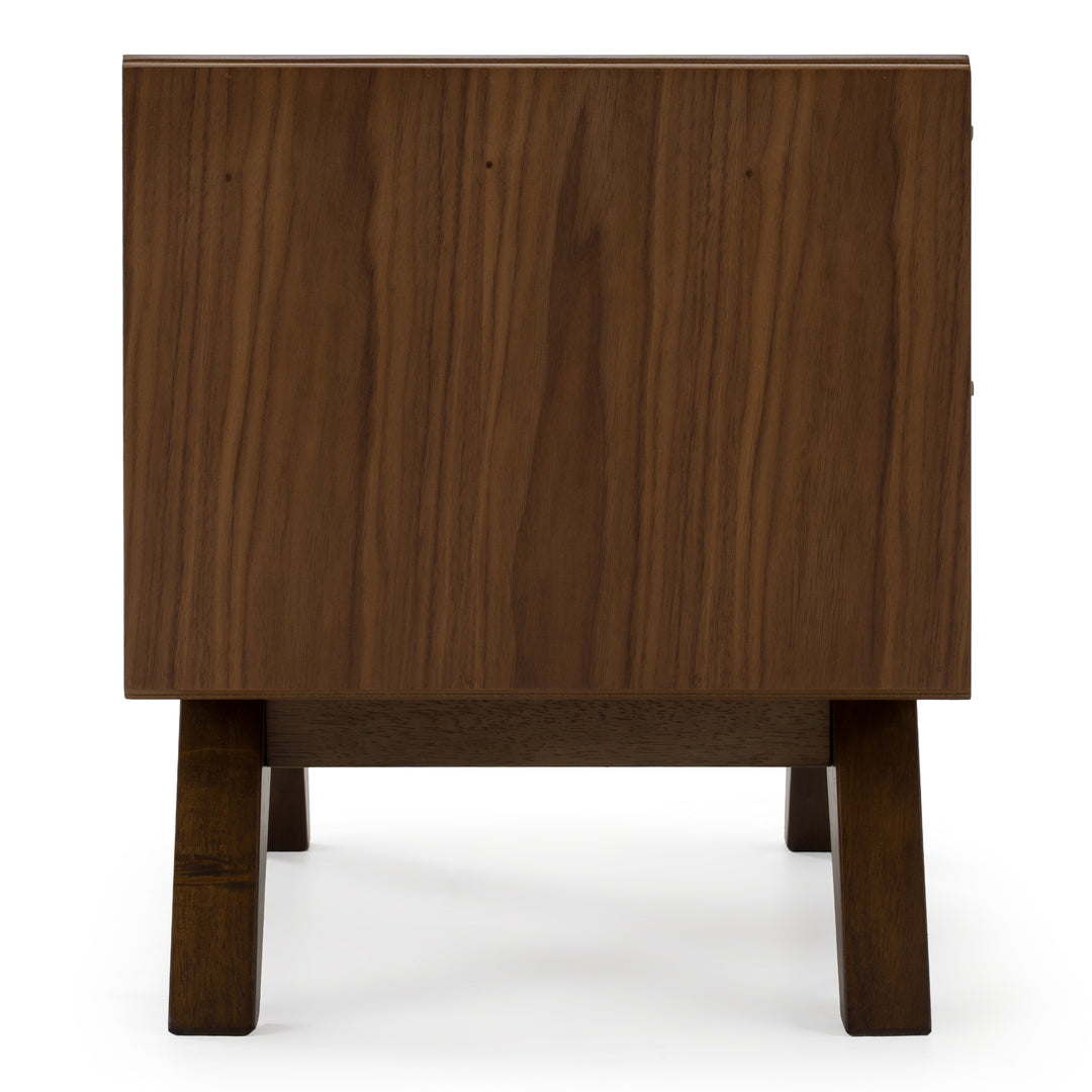 Soria Mid-Century Walnut Nightstand