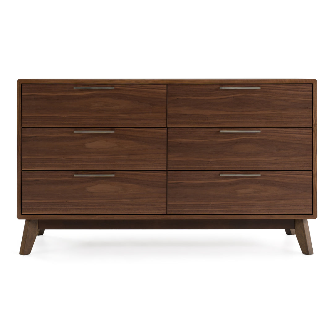 Soria Mid-Century Walnut Dresser