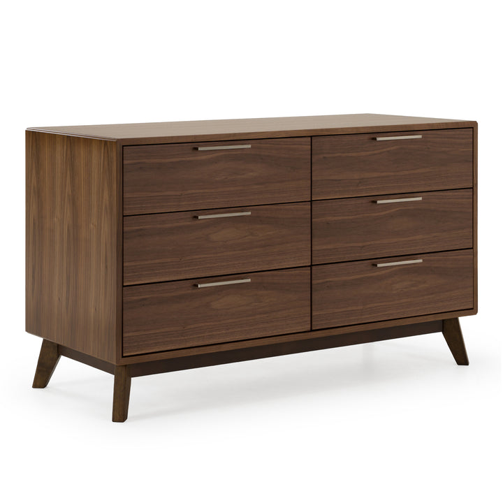 Soria Mid-Century Walnut Dresser
