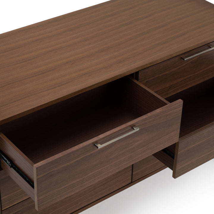 Soria Mid-Century Walnut Dresser