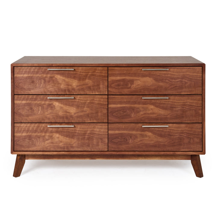 Soria Mid-Century Walnut Dresser