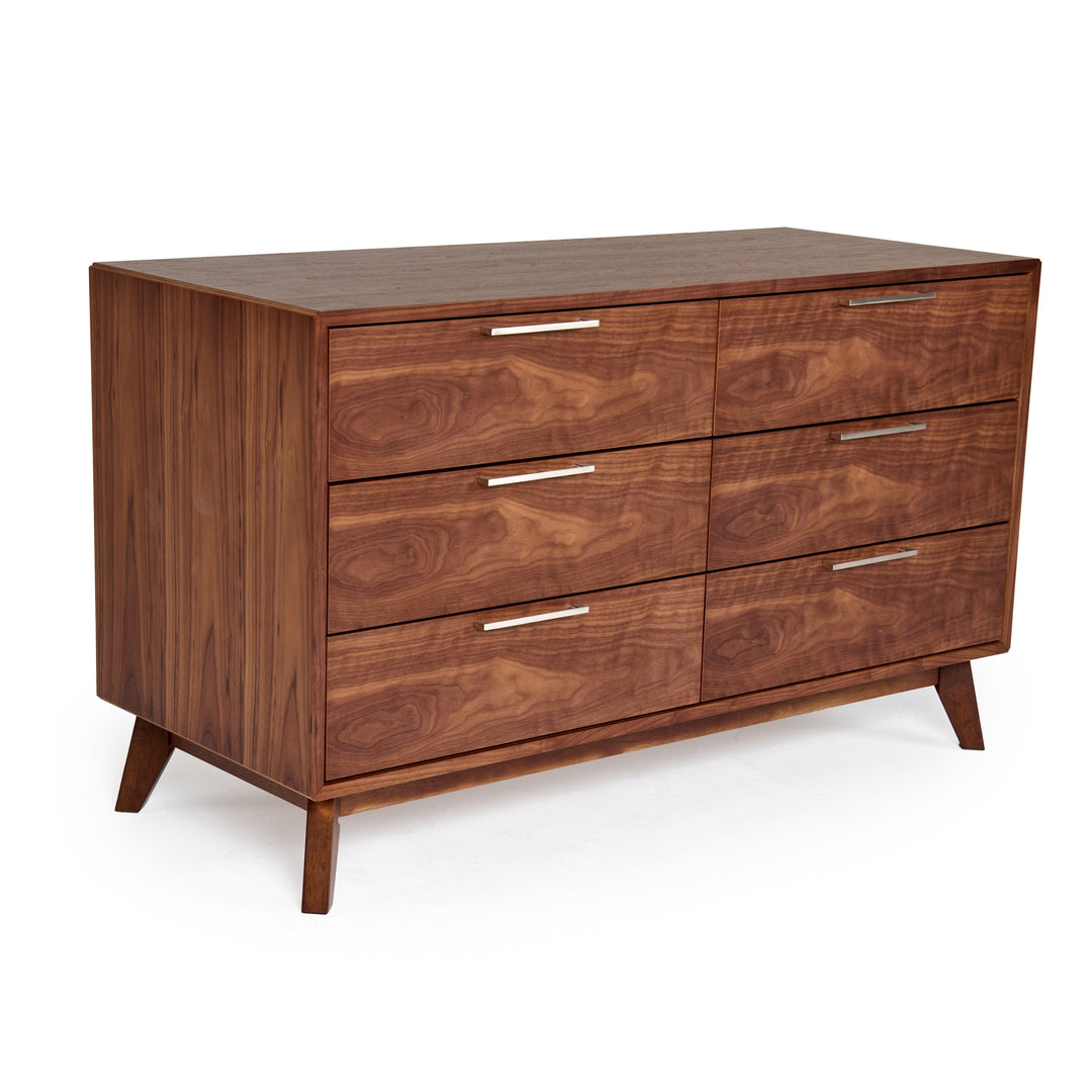 Soria Mid-Century Walnut Dresser