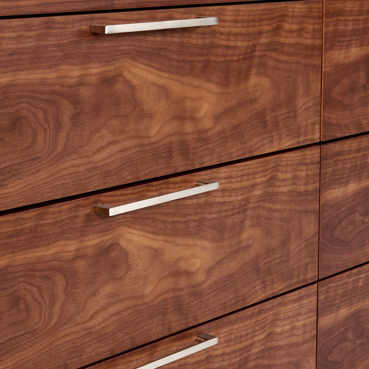 Soria Mid-Century Walnut Dresser
