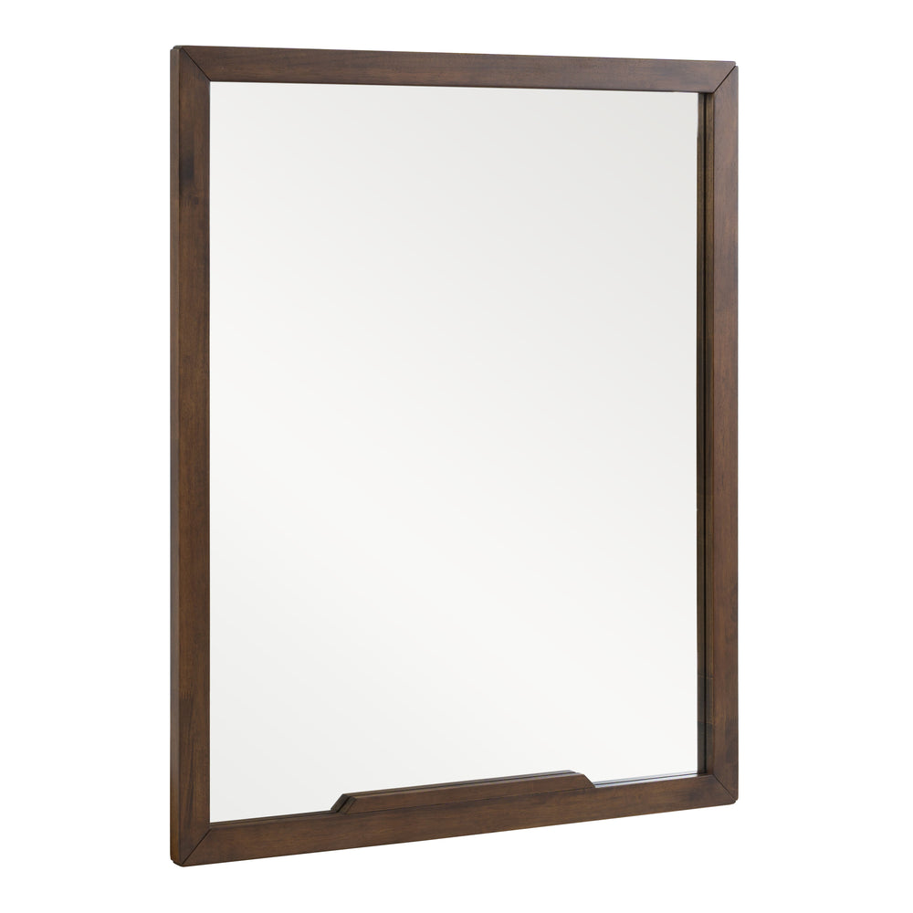 Soria Mid-Century Walnut Mirror - View 3
