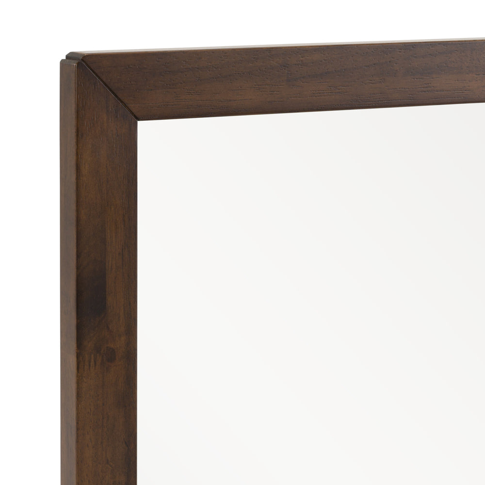 Soria Mid-Century Walnut Mirror - View 4