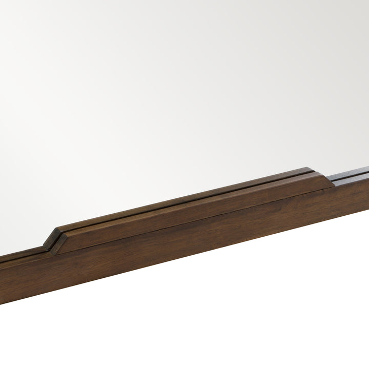 Soria Mid-Century Walnut Mirror