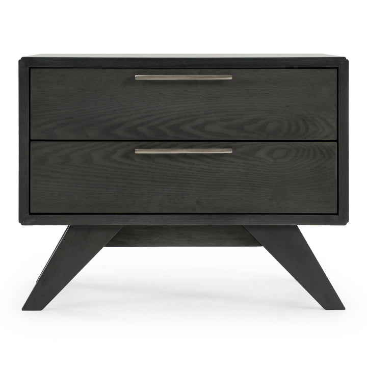Soria Modern Grey Wash Nightstand