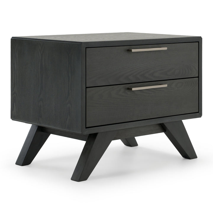 Soria Modern Grey Wash Nightstand