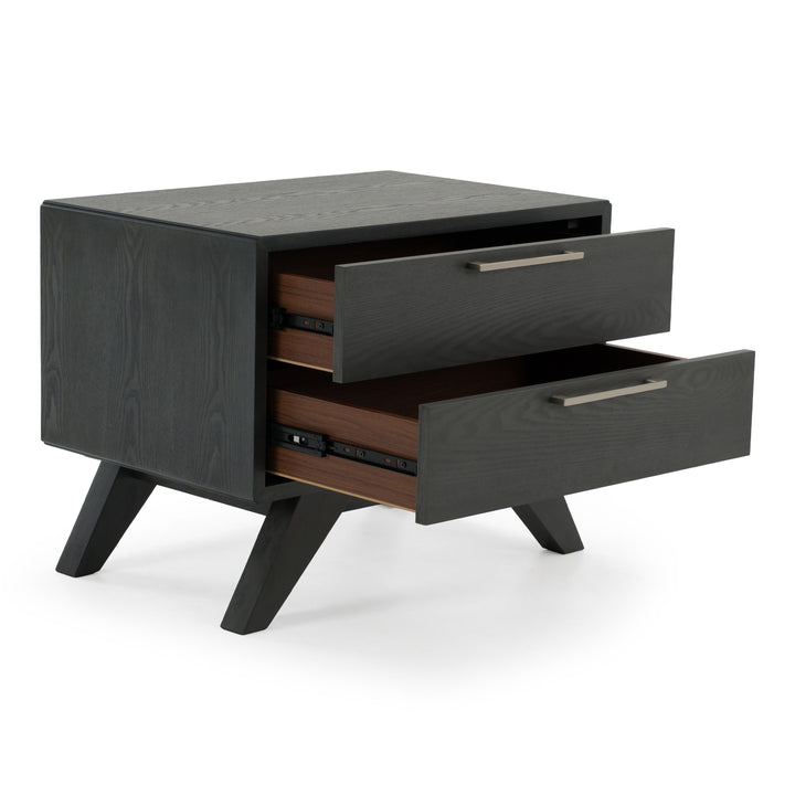 Soria Modern Grey Wash Nightstand