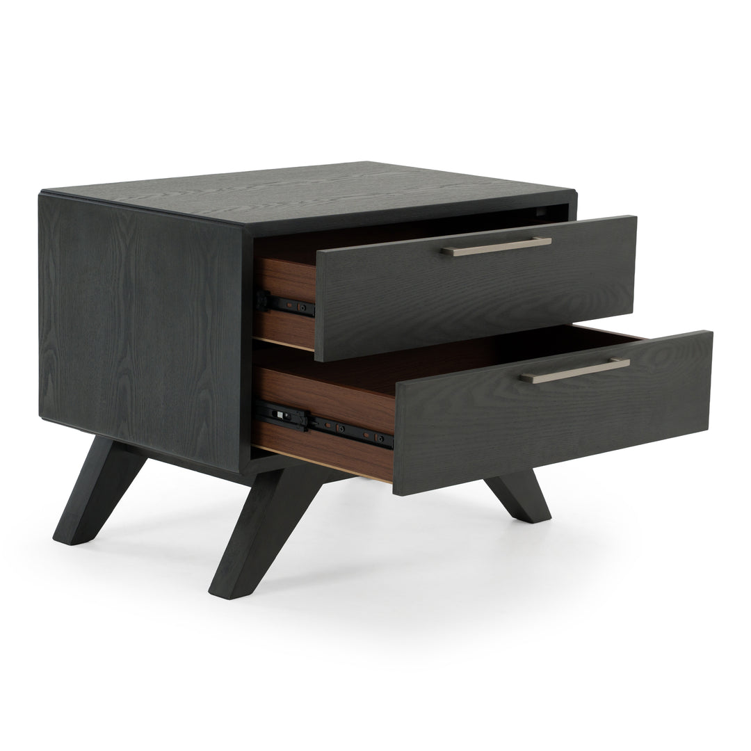 Soria Modern Grey Wash Nightstand