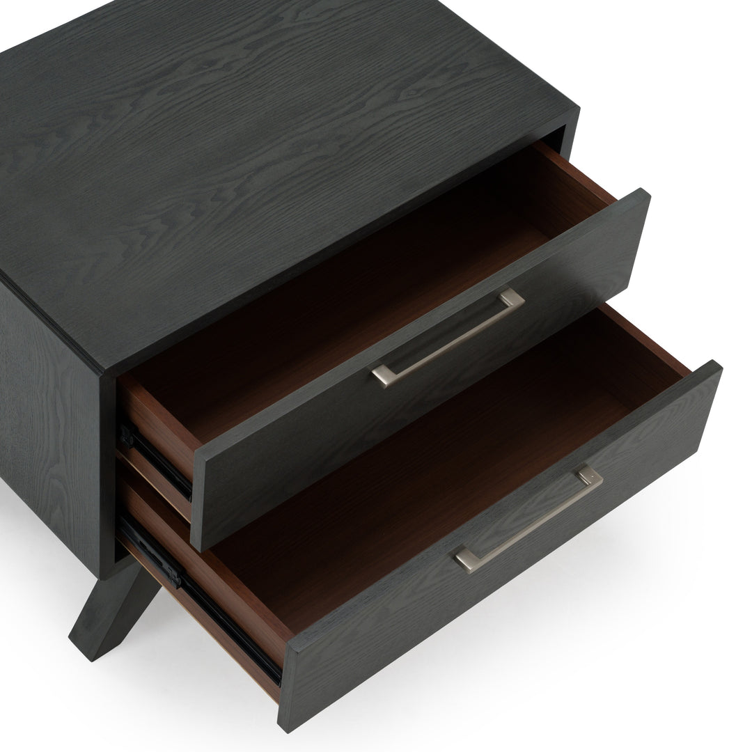 Soria Modern Grey Wash Nightstand