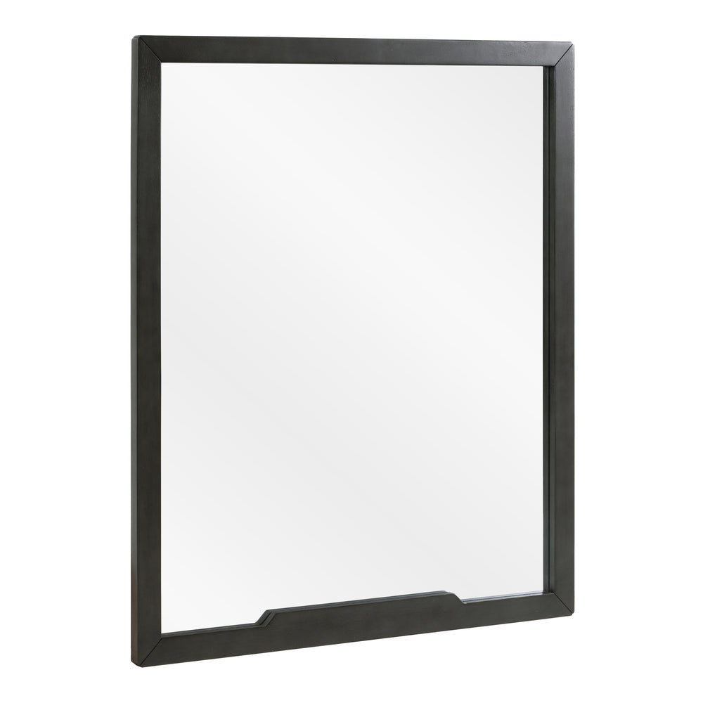 Soria Modern Grey Wash Mirror - View 6