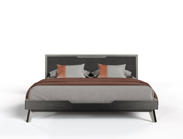 Soria Modern Grey Wash Bedroom Set