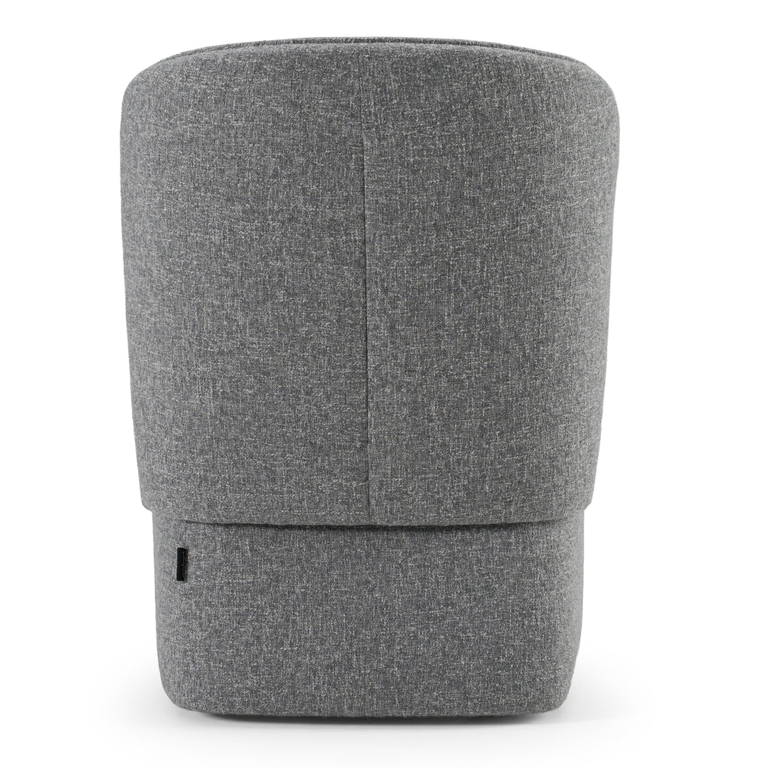 Souza  Modern Grey Fabric Swivel Dining Chair