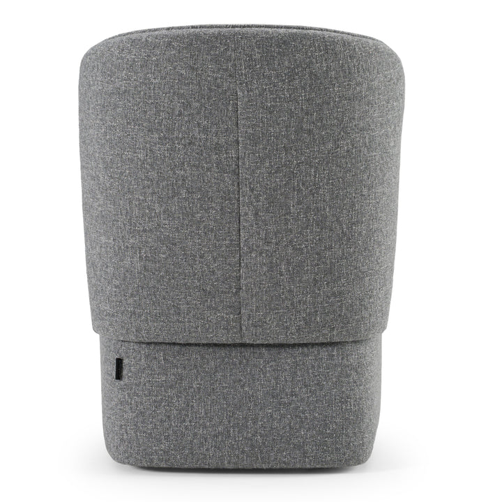 Souza  Modern Grey Fabric Swivel Dining Chair