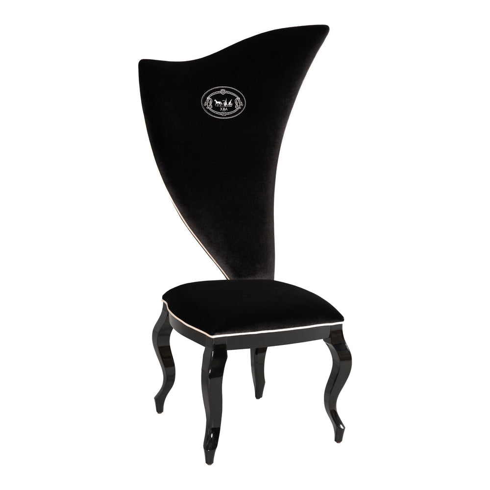 Sovereign - Transitional Black Fabric Chair (Set of 2)