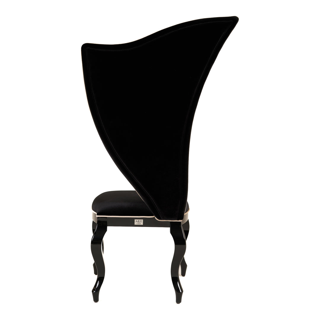 Sovereign - Transitional Black Fabric Chair (Set of 2)
