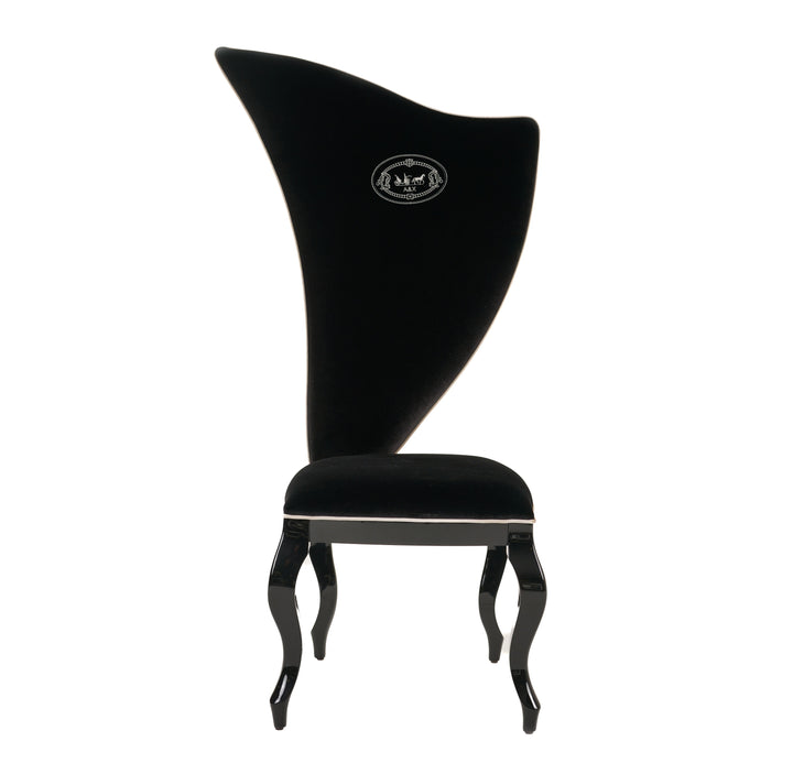 Sovereign  Transitional Black Fabric Chair (Set of 2)