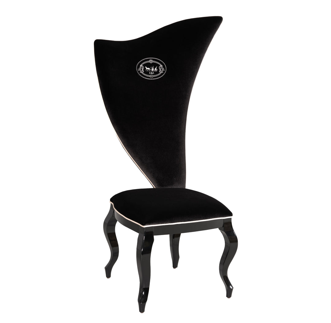 Sovereign - Transitional Black Fabric Chair (Set of 2)