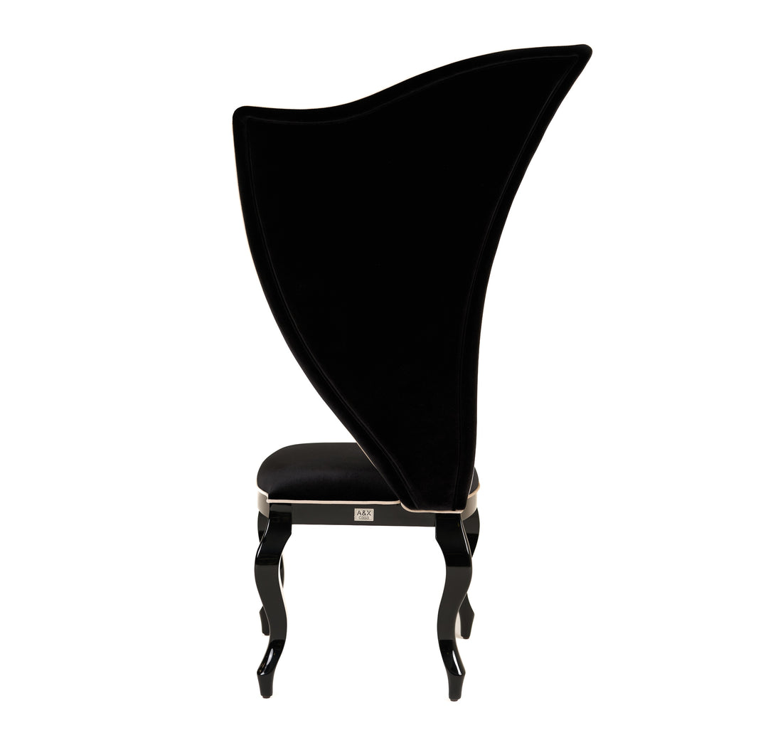 Sovereign  Transitional Black Fabric Chair (Set of 2)